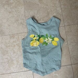 Urban outfitters Lemon Print Sleeveless Top